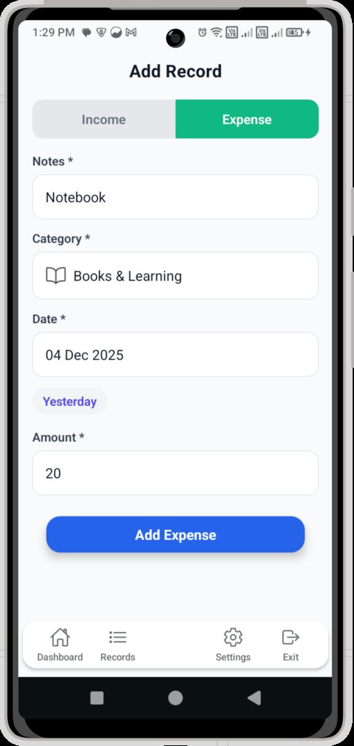 ExpenseWise Transaction History - Recent Expenses