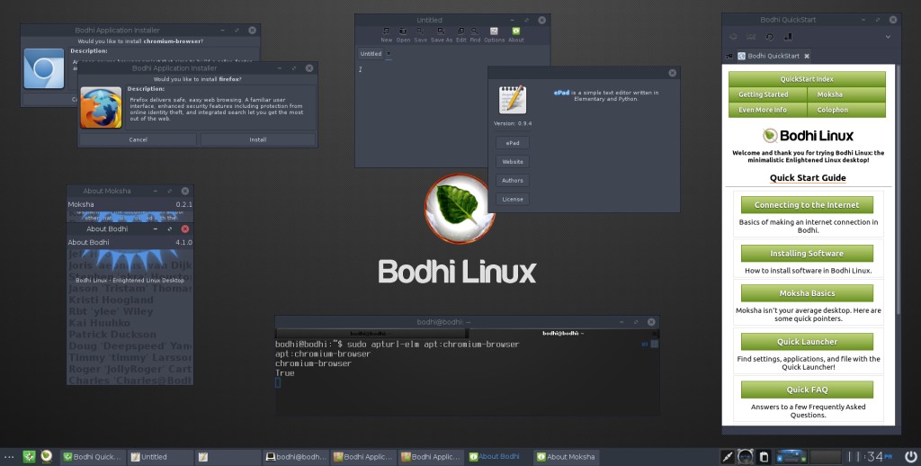 Bodhi Linux 4.1.0 Preview