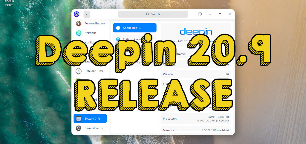 Deepin 20.9 featured image