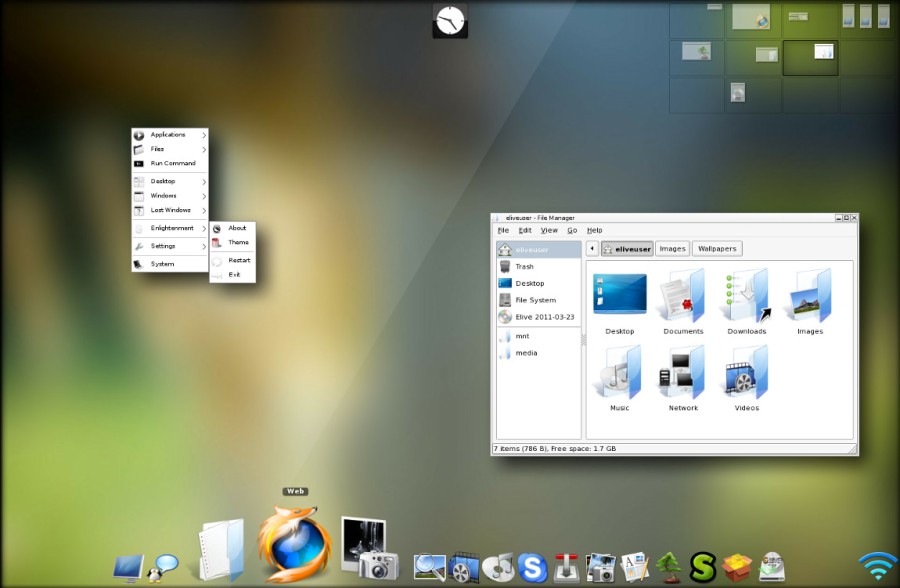 A preview Elive 3.0 Desktop