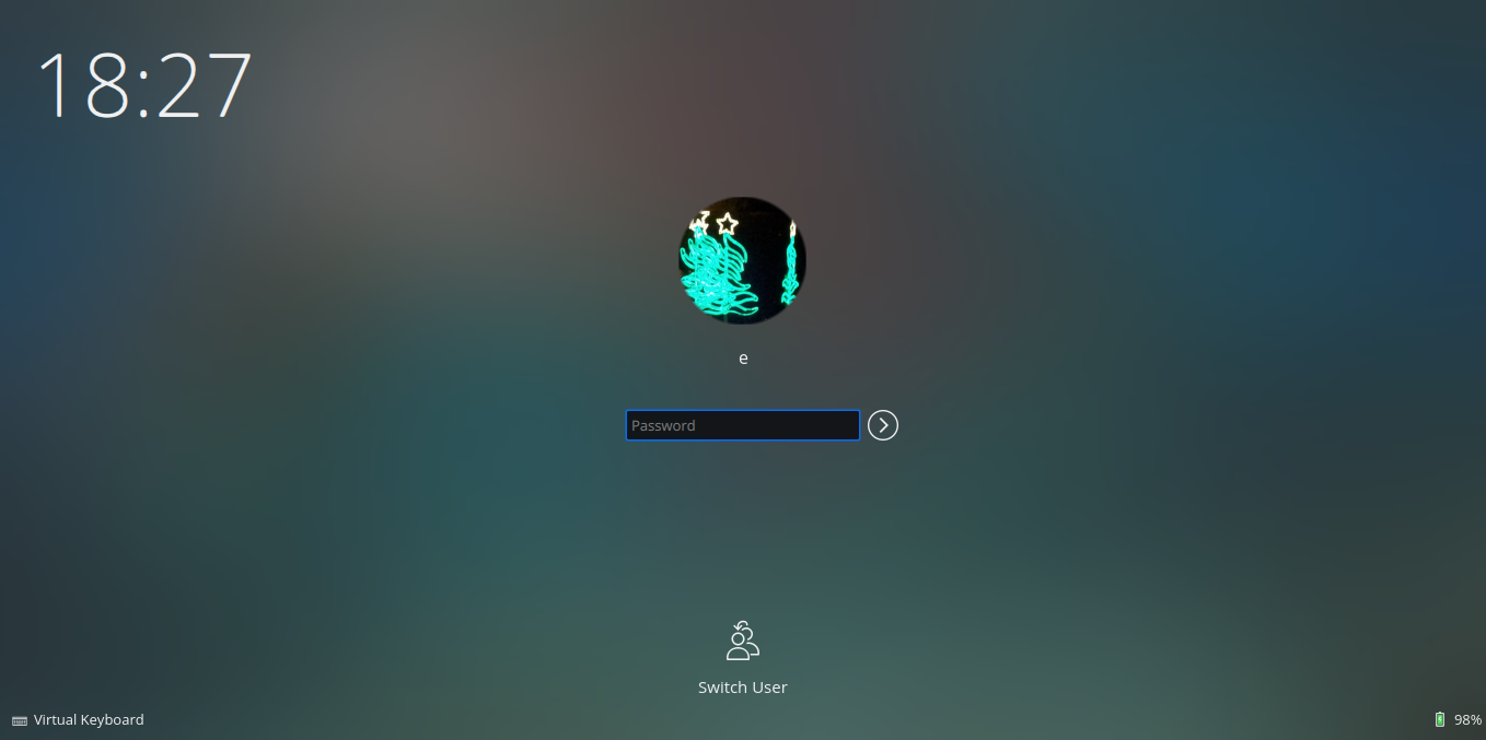 Improved Login Screen in Feren OS Next RC1