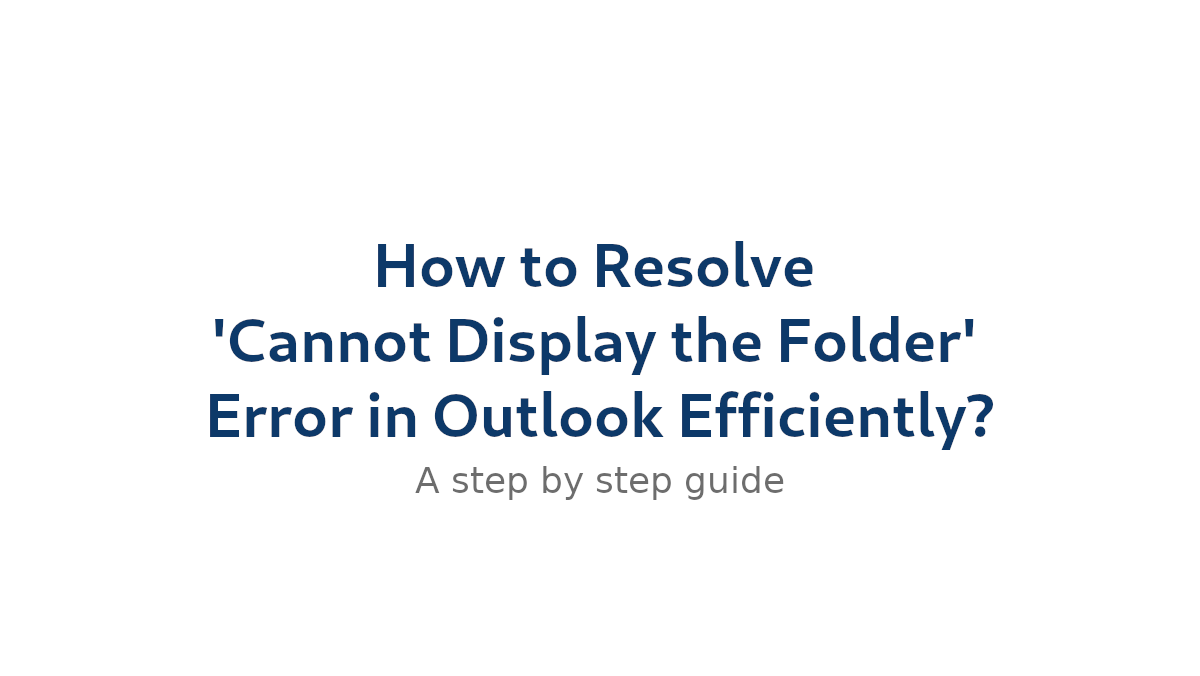 Fix outlook error