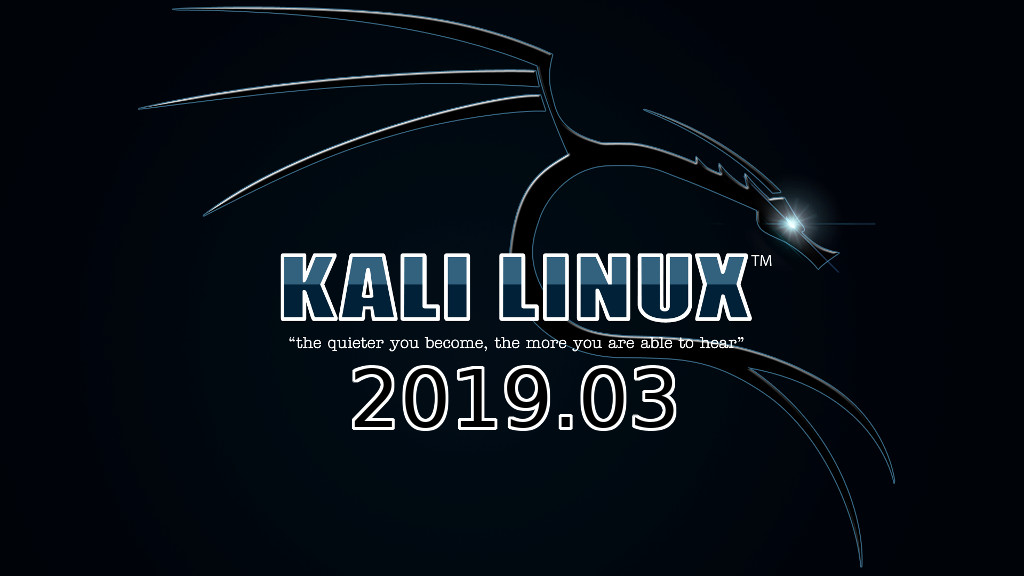 Kali Linux 2019.03 banner