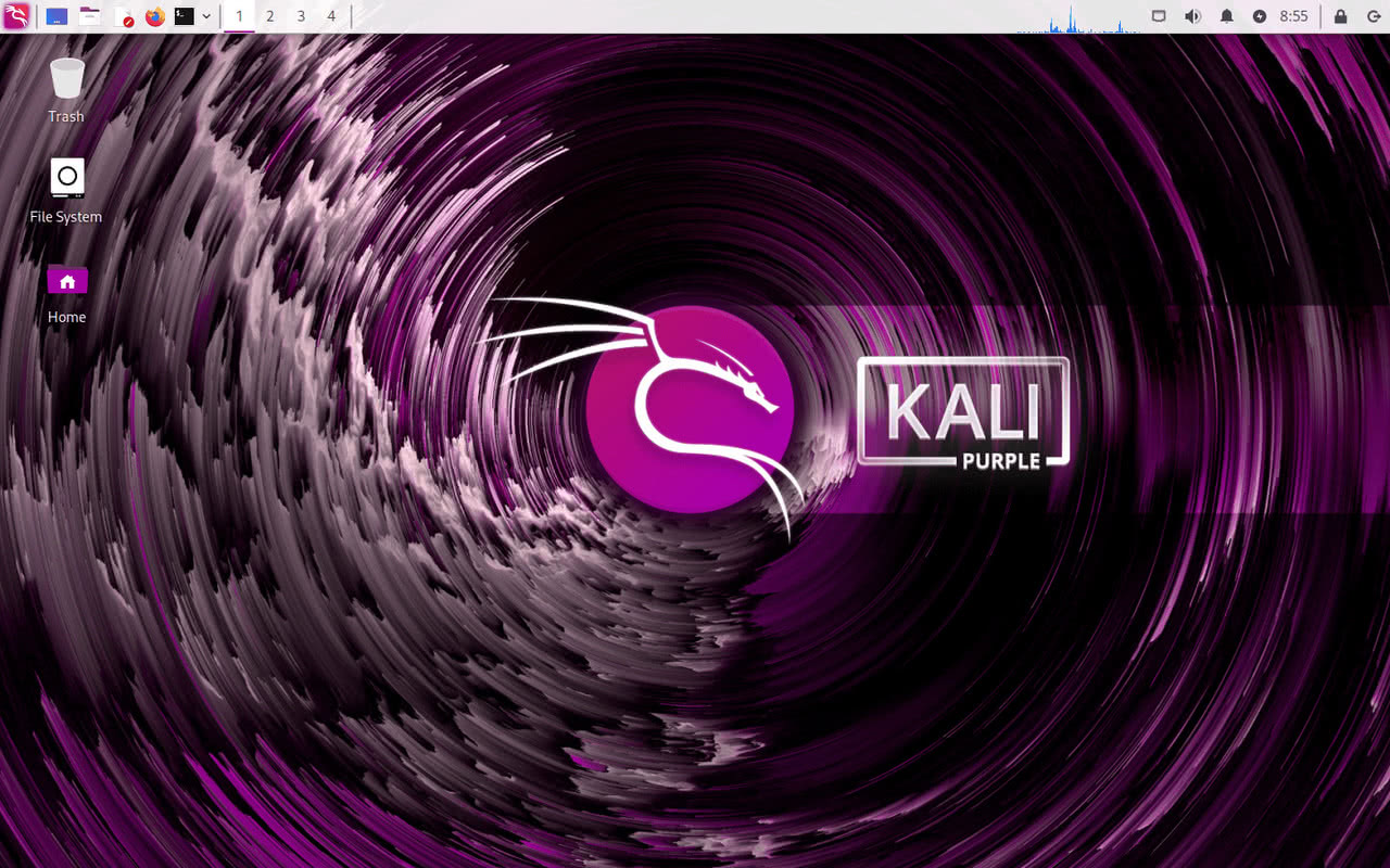 Kali Linux 2024.1 Purple theme