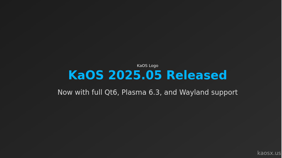 KaOS 2025.05 featured image