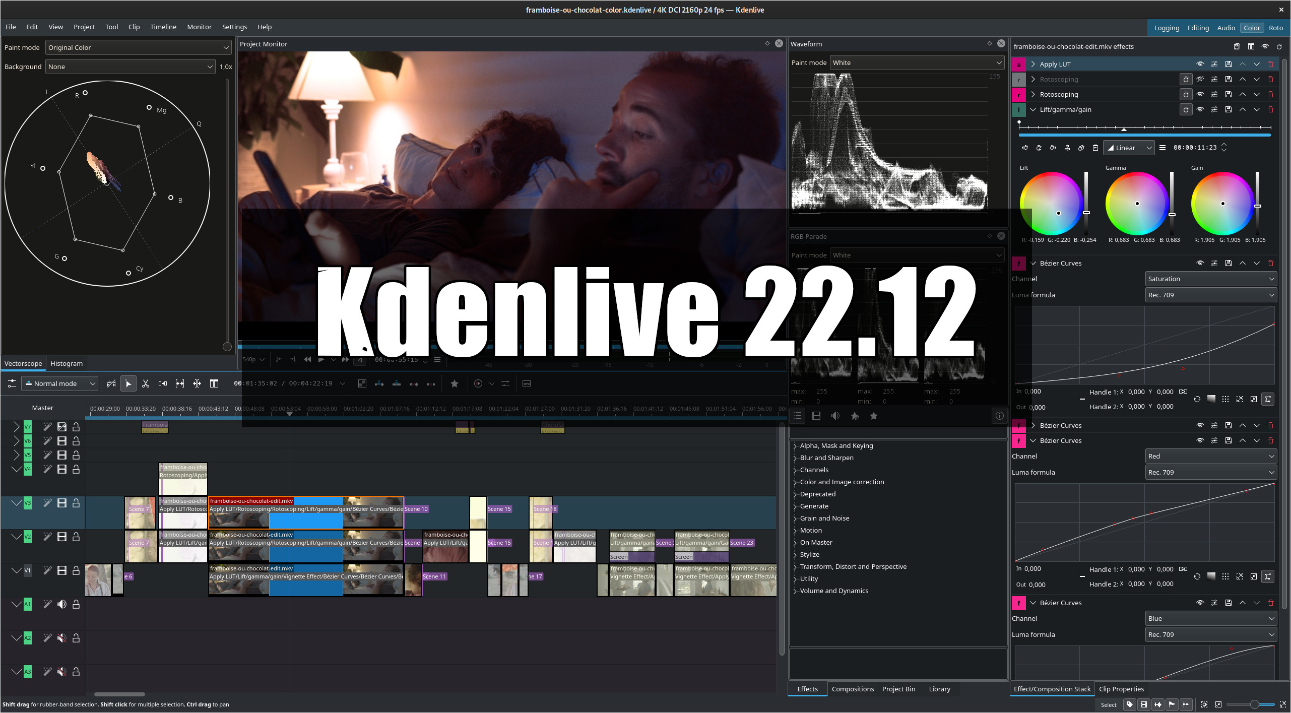 Kdenlive 22.12 featured image