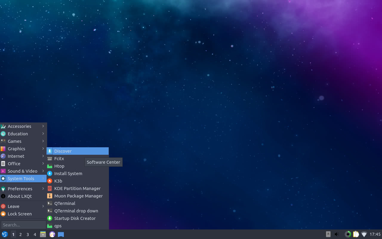 Lubuntu Cosmic Cuttlefish preview