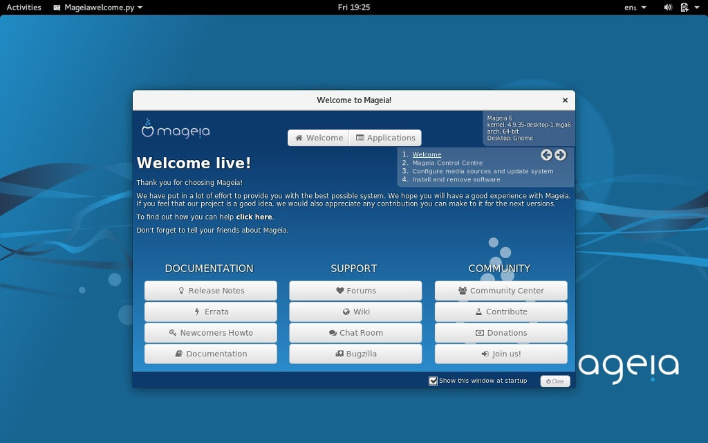 Mageia 6 GNOME preview