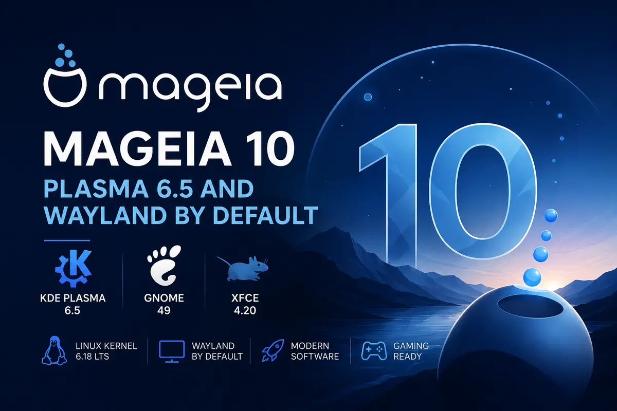 Mageia 10 ships Wayland by default