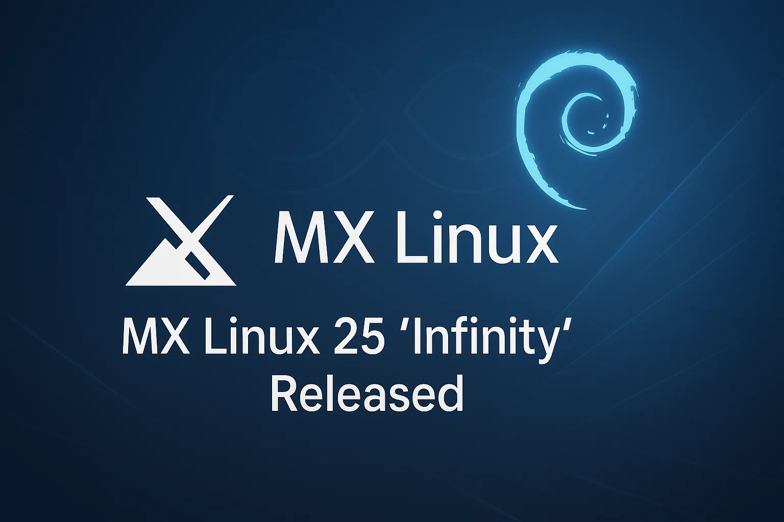 MX Linux 25 Infinity Release Poster