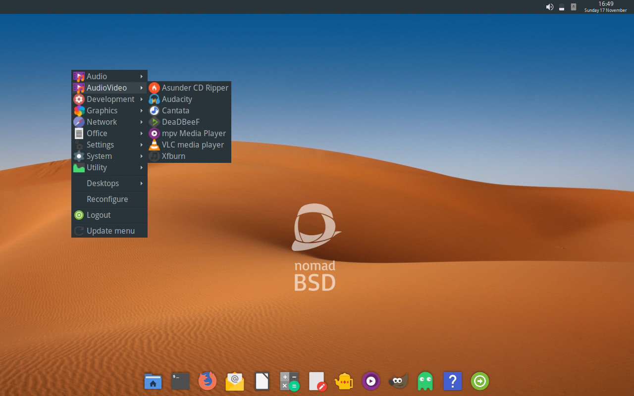 NomadBSD 1.3 Preview
