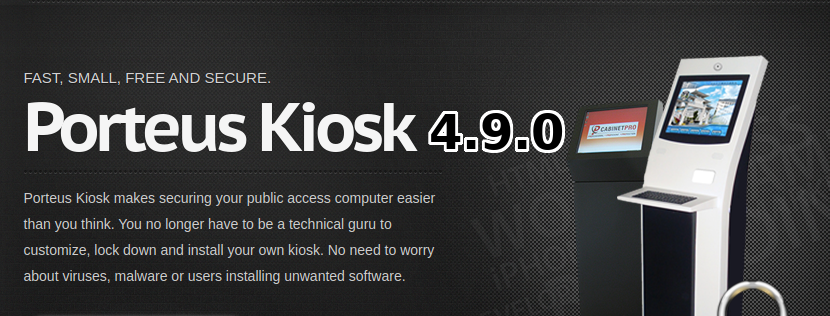 Porteus Kiosk 4.9.0 banner