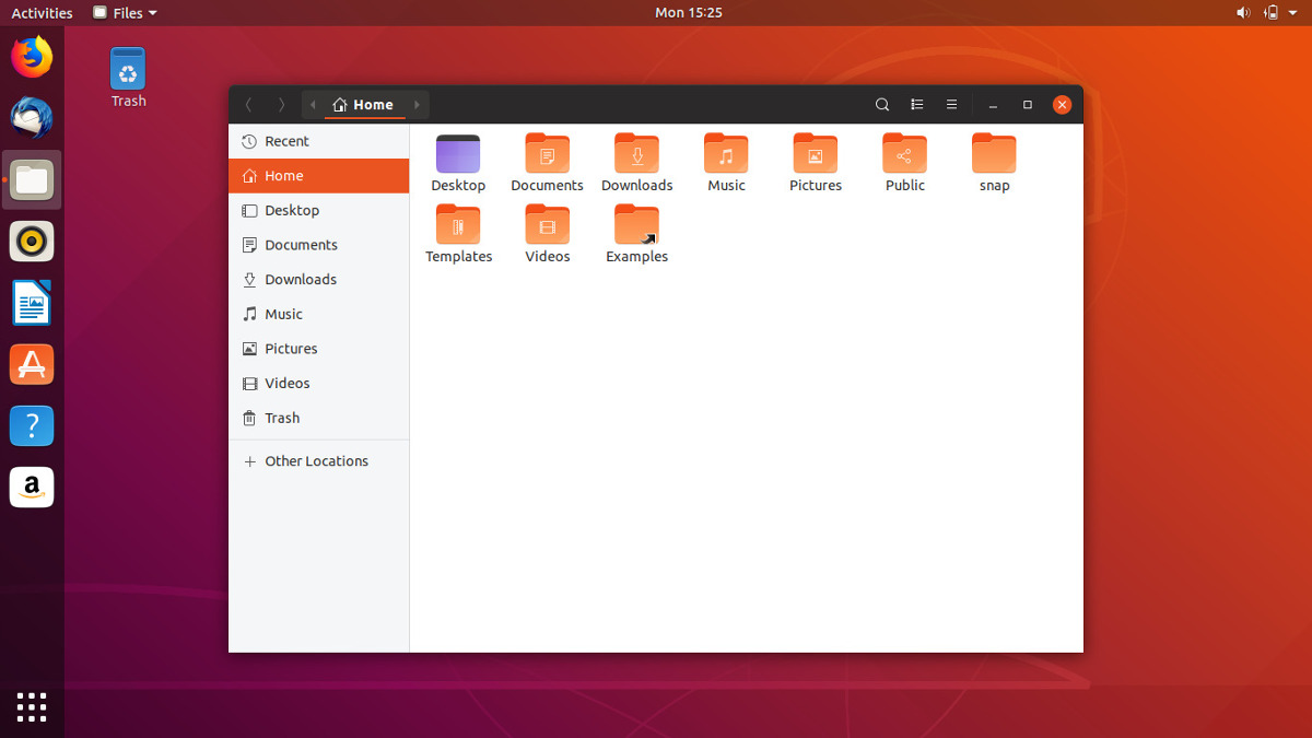 Nautilus in Ubuntu Cosmic