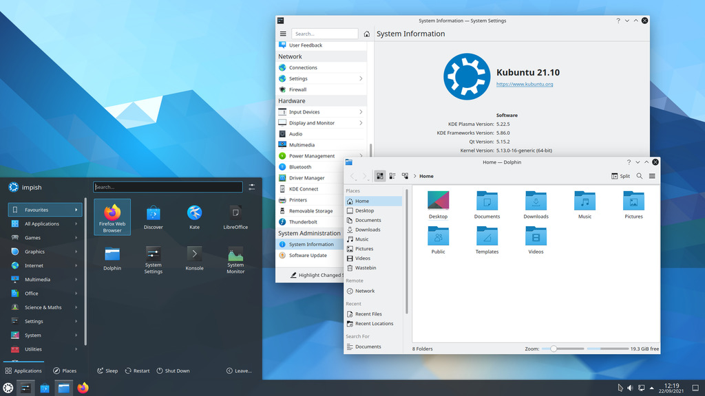 Kubuntu 21.10 featured image