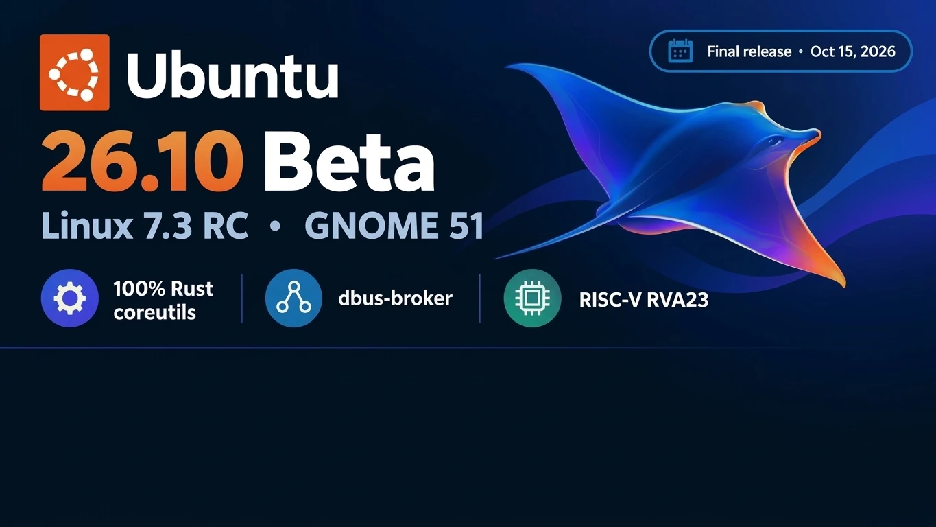 Ubuntu 26.10 Stonking Stingray featured image