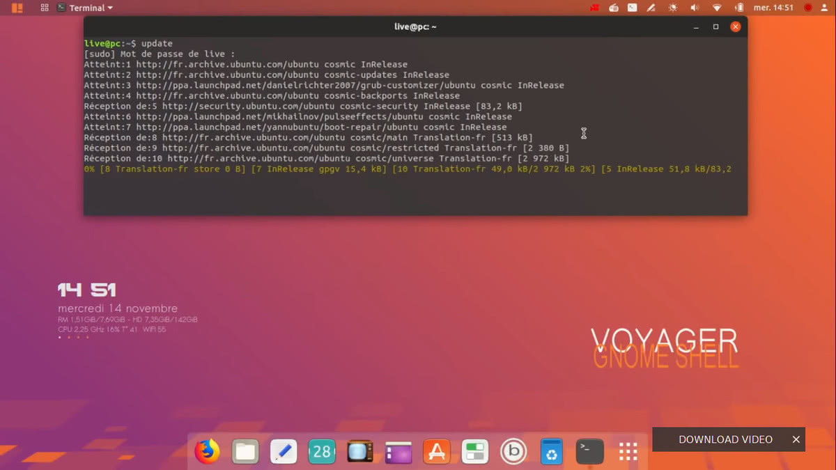 Voyager - GE 18.10 introduces the GNOME Shell for the first time