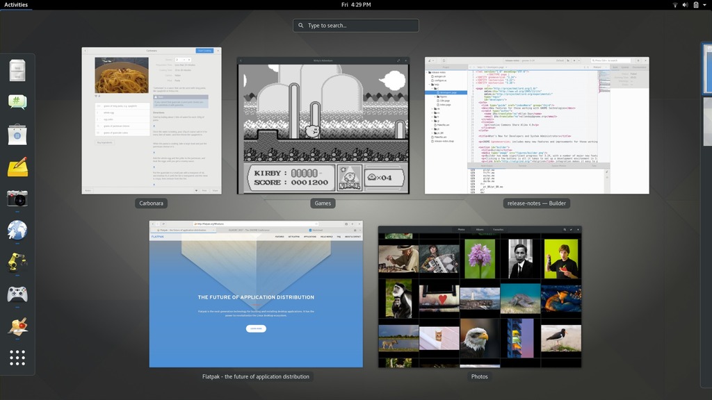 GNOME Desktop preview