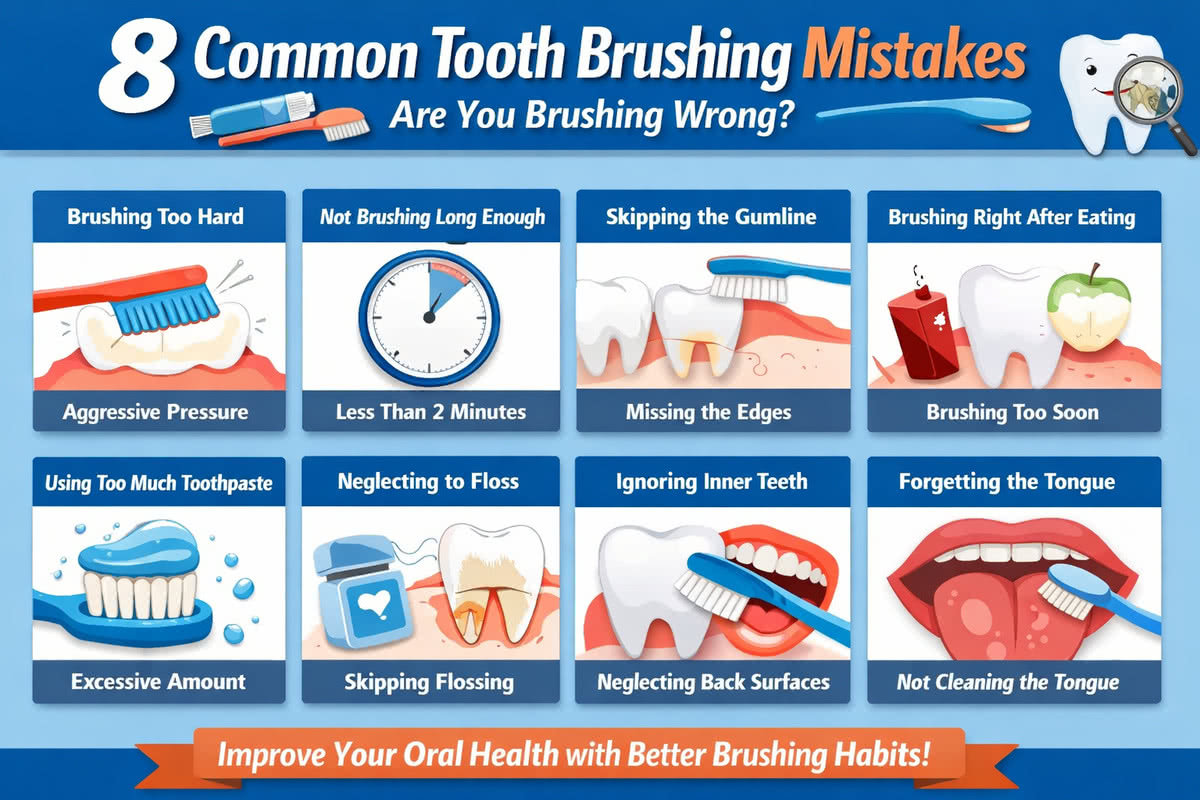 Common brushing mistakes that people make
