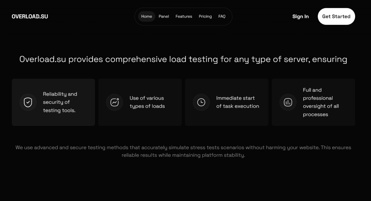 Comprehensive load testing