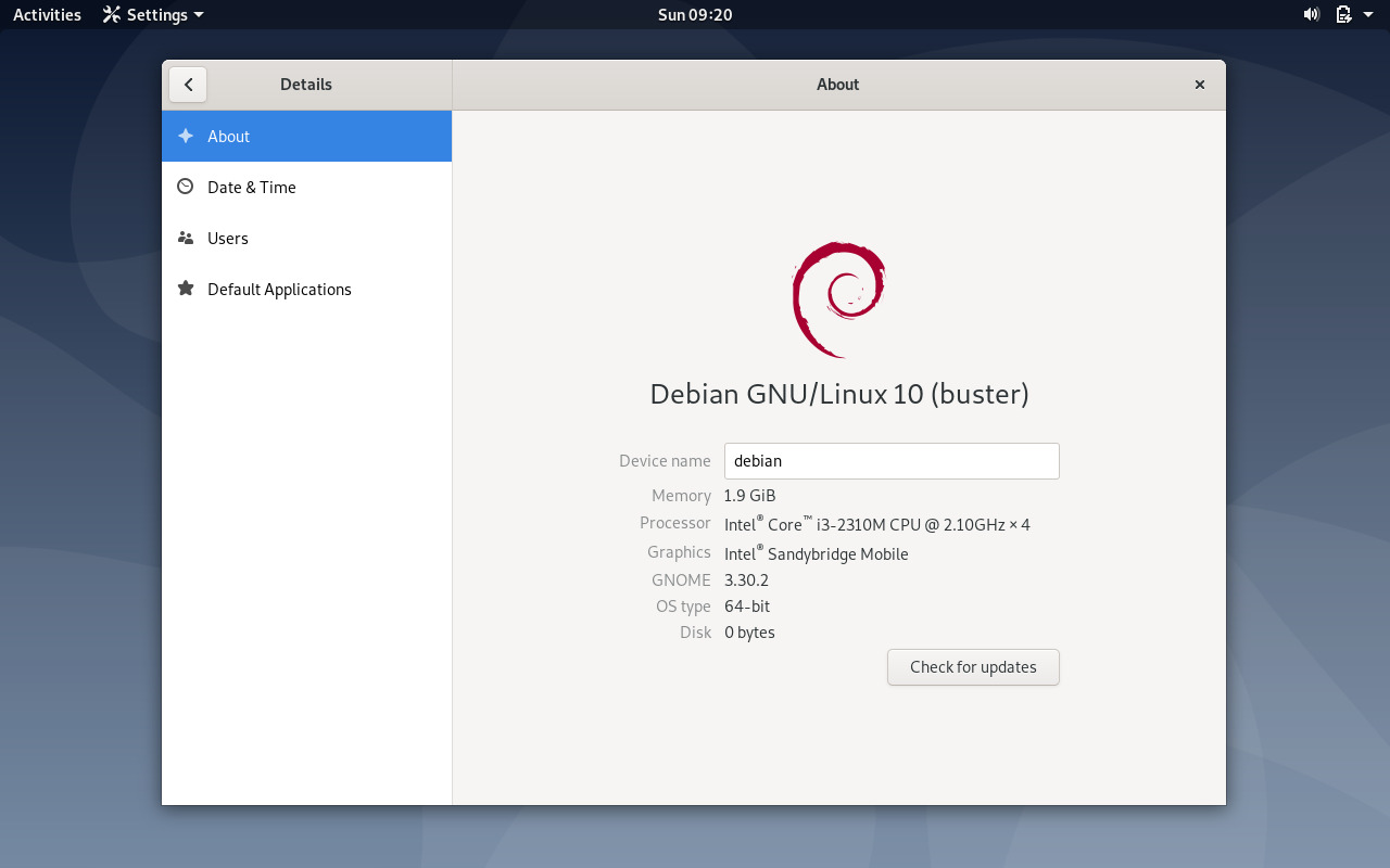 debian buster debian buster