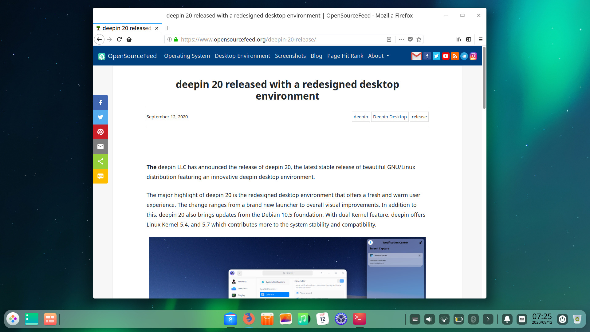 deepin 20 released with a redesigned desktop environment | OpenSourceFeed